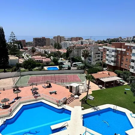 Lägenhet Cozy High-rise Sea Views & Garden Pool Torremolinos